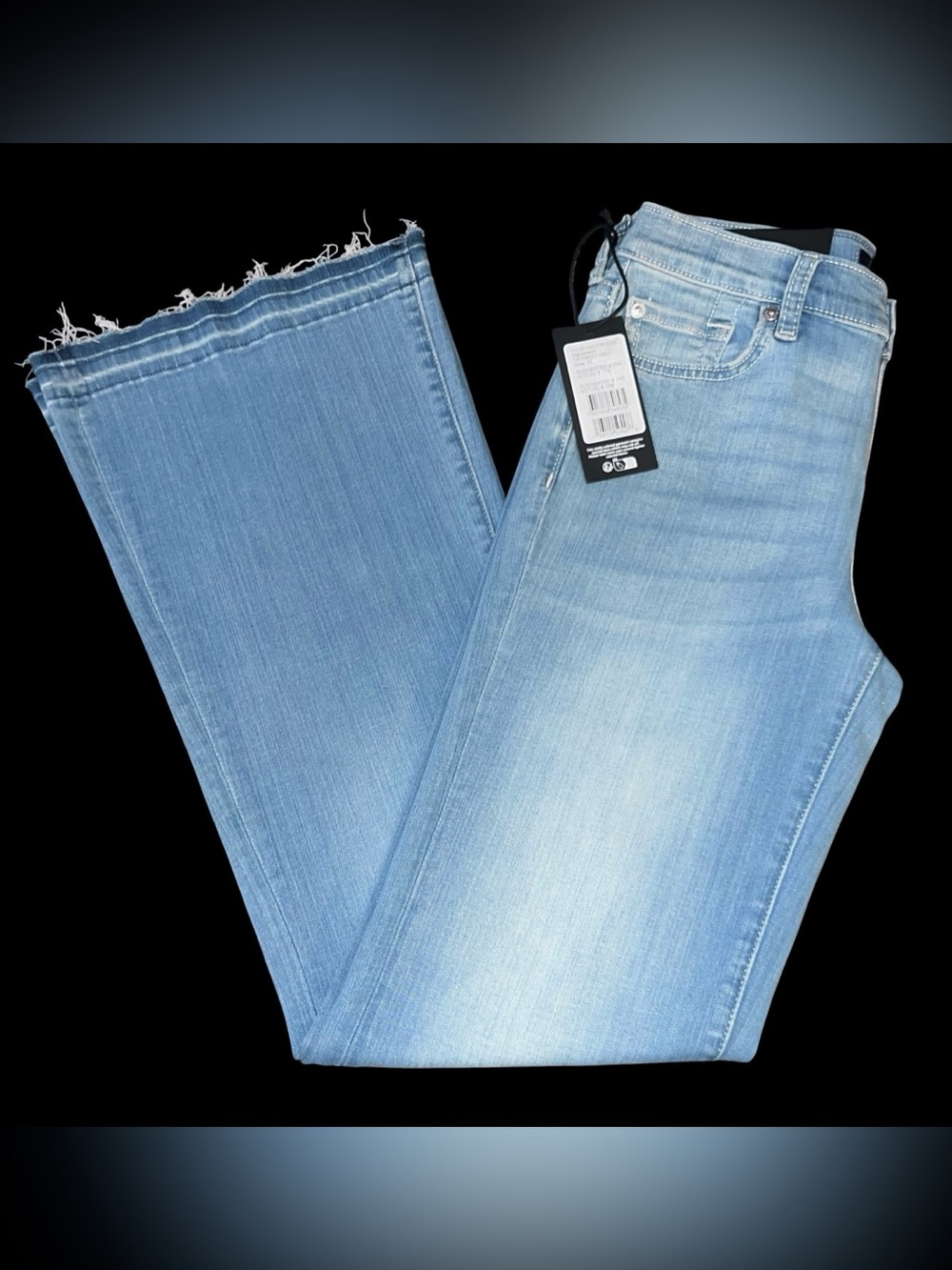 7 For All Mankind Dojo Tailorless- Unrolled Hem Jean, Size 25, NWT - Picture 5 of 13